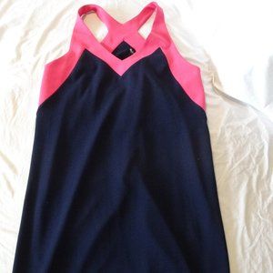 Nordstrom FELICITY & COCO hot pink‎ / Navy dress